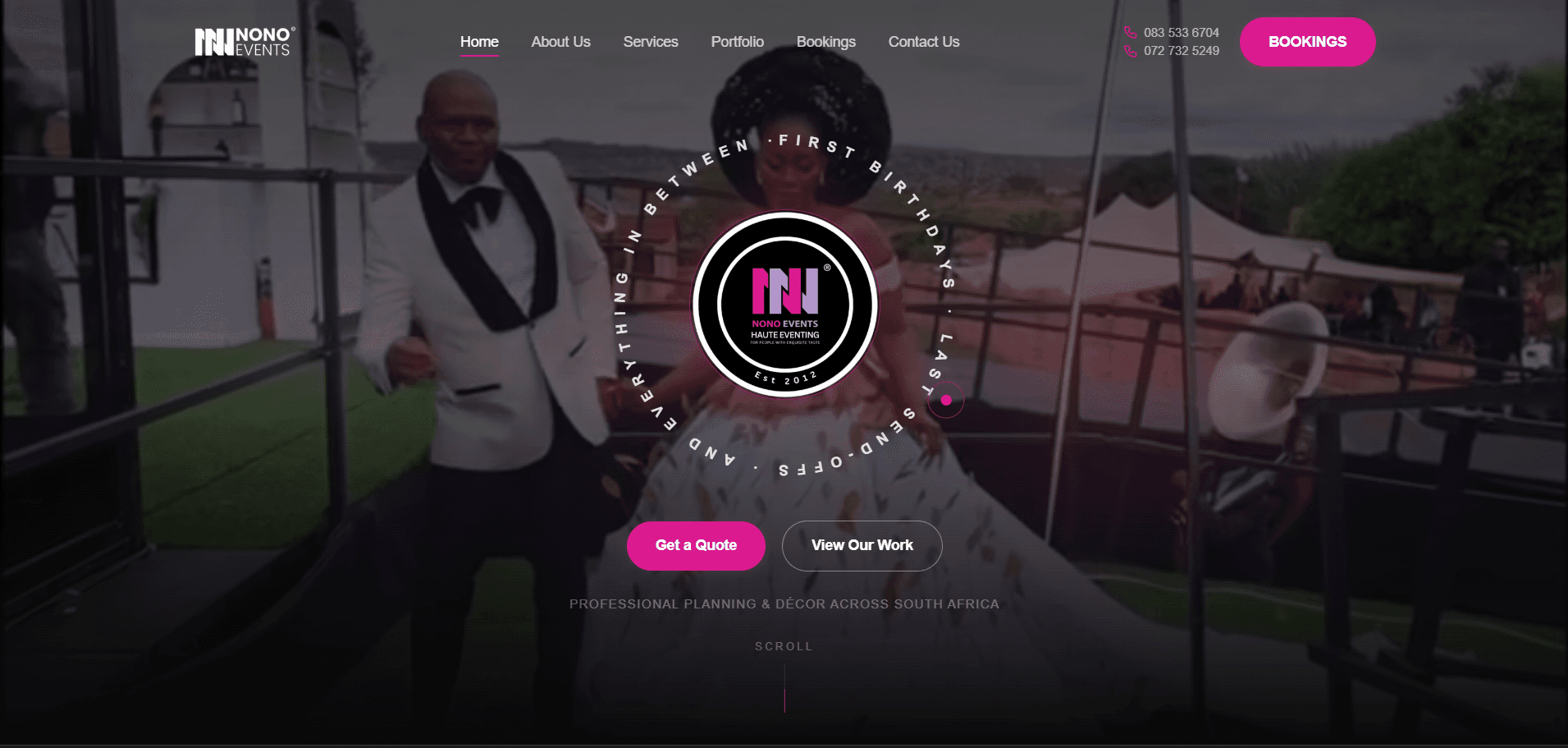 Nono Events website